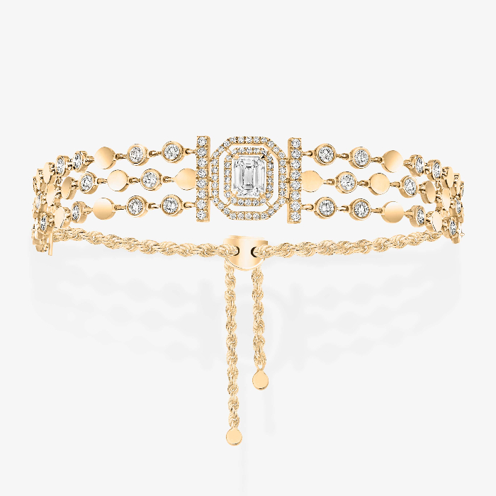 D-Vibes Multi-Row Bracelet Yellow Gold For Her Diamond Bracelet 12433-YG