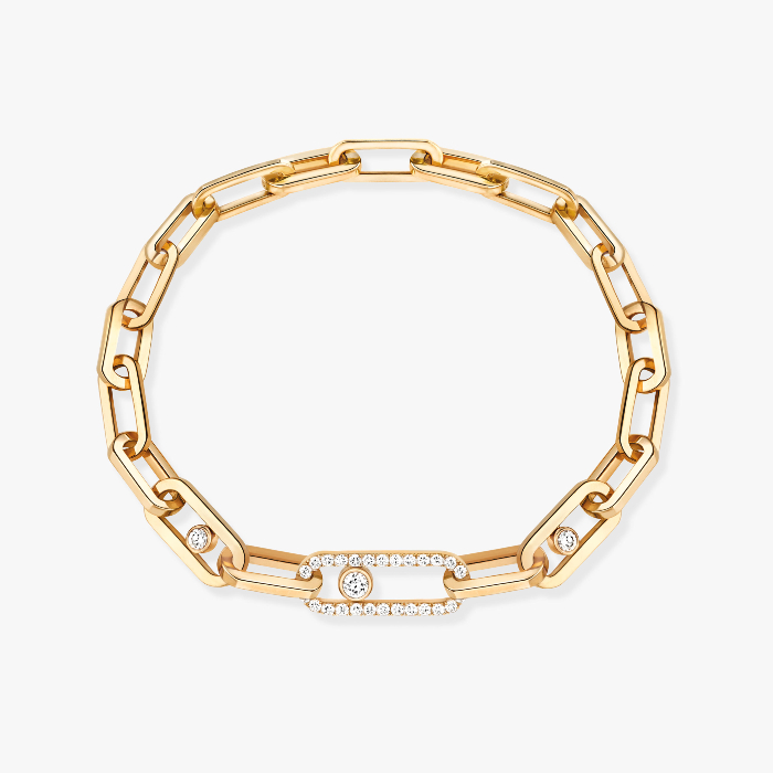 Bracelet Femme Or Jaune Diamant Move Link 12576-YG