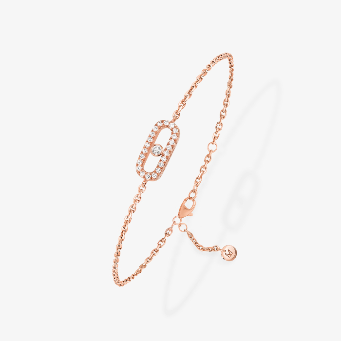 Messika CARE(S) Pavé Children's Bracelet Pink Gold For Her Diamond Bracelet 12499-PG