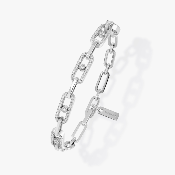 Move Link Multi White Gold For Her Diamond Bracelet 12187-WG