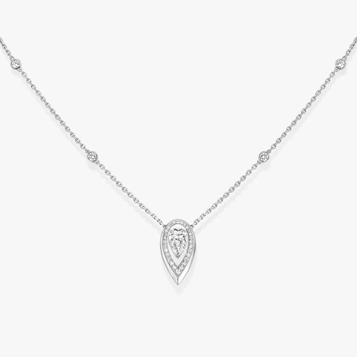 Fiery 0.25ct White Gold For Her Diamond Necklace 13239-WG