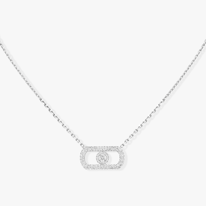 So Move Pavé White Gold For Her Diamond Necklace 12945-WG