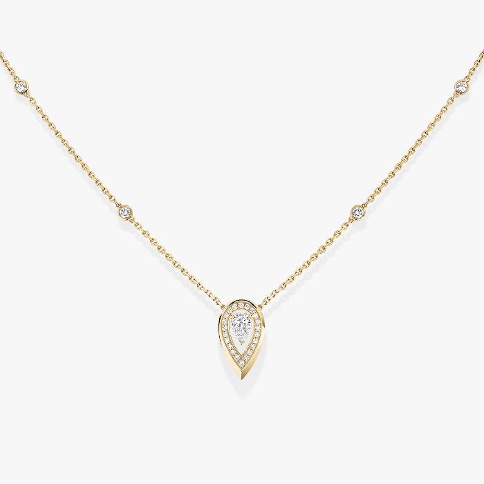 Collier Femme Or Jaune Diamant Fiery 0,10ct 12611-YG