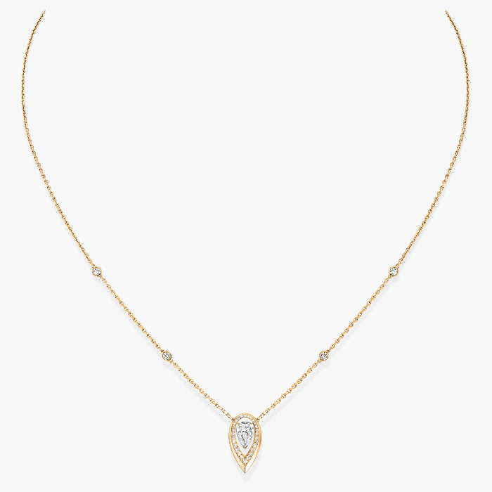Necklace For Her Yellow Gold Diamond Fiery 0.25ct 13239-YG