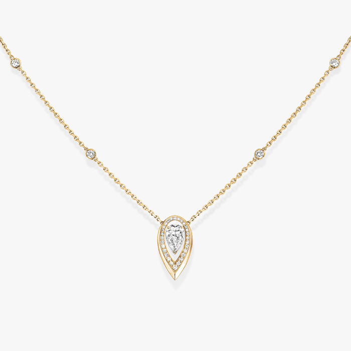 ネックレス 女性への イエローゴールド ダイヤモンド  《ファイアリー》0.25 カラット 13239-YG