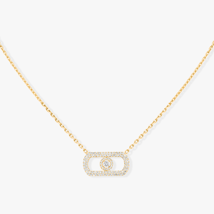 So Move Pavé Yellow Gold For Her Diamond Necklace 12945-YG