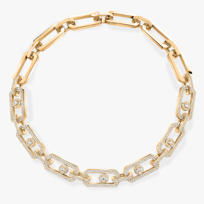 Collar Mujer Oro amarillo Diamante So Move XL con Pavé 13079-YG