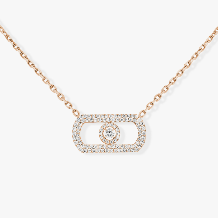 So Move Pavé Pink Gold For Her Diamond Necklace 12945-PG