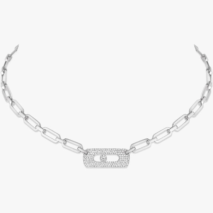 My Move Necklace White Gold For Her Diamond Necklace 12095-WG