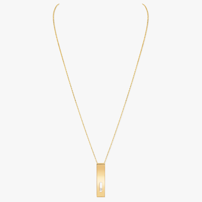 Move Joaillerie Long Necklace Yellow Gold Mixed Diamond Necklace 11700-YG