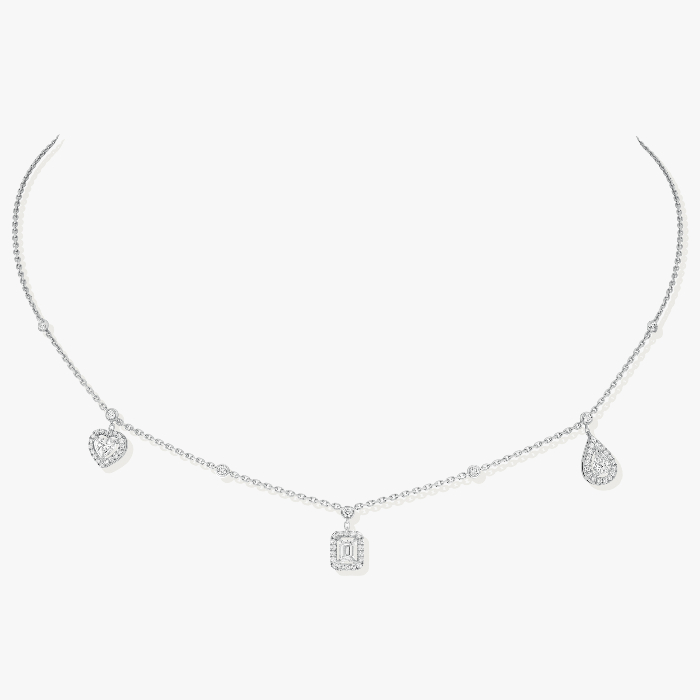 My Twin Trio 3x0,15ct White Gold For Her Diamond Necklace 11945-WG
