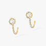 Joy Hoop Earrings Round Diamonds 2x0.10ct Yellow Gold For Her Diamond Earrings 07482-YG