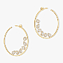 Earrings For Her Yellow Gold Diamond My Twin XXL hoops 11734-YG