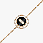 Bracelet For Her Pink Gold Diamond Lucky Move SM Onyx 12318-PG