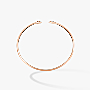 My Twin Toi & Moi Thin Bangle 0.15ct x2 Pink Gold For Her Diamond Bracelet 07222-PG