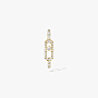 Move Uno Pavé Mono Earring Yellow Gold For Her Diamond Earrings 10007-YG