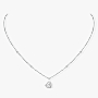 Collier Femme Or Blanc Diamant Collier Joy diamant cœur 0,15ct 11437-WG