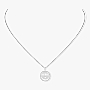 Collier Femme Or Blanc Diamant Lucky Move PM 07396-WG
