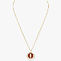 Carnelian Lucky Move MM Yellow Gold For Her Diamond Necklace 10841-YG