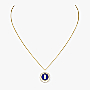 Lucky Move SM Lapis Lazuli Necklace Yellow Gold For Her Diamond Necklace 11978-YG