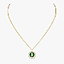 Collier Femme Or Jaune Diamant Collier Lucky Move PM Malachite 11585-YG