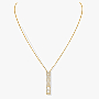 My First Diamond LM Pavé  Yellow Gold For Her Diamond Necklace 10131-YG