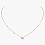 Joy Round Diamond 0.20ct Pink Gold For Her Diamond Necklace 04281-PG