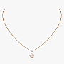 Joy cœur 0.15-carat diamond Pink Gold For Her Diamond Necklace 11437-PG