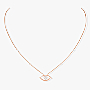 Lucky Eye Pink Gold For Her Diamond Necklace 07524-PG