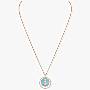 Turquoise Lucky Move MM Pink Gold For Her Diamond Necklace 10836-PG