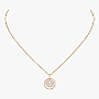 Lucky Move SM Pavé Pink Gold For Her Diamond Necklace 07397-PG