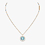 Collier Femme Or Rose Diamant Collier Lucky Move PM Turquoise 11649-PG