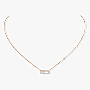 Move Uno Pavé Pink Gold For Her Diamond Necklace 04708-PG