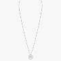 Collier Femme Or Blanc Diamant Pendentif Desert Bloom 07359-WG