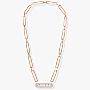 Move 10th Anniversary XL Pink Gold For Her Diamond Necklace 06768-PG