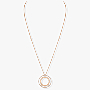 Necklace For Her Pink Gold Diamond Move Romane Long Necklace 11169-PG