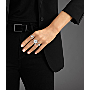 Bague Femme Or Blanc Diamant Lucky Move 3 doigts 10134-WG