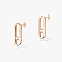 Earrings For Her Pink Gold Diamond Move Uno 12182-PG