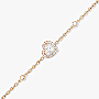 Bracelet For Her Pink Gold Diamond Joy Cœur 0.15 carat diamond 12069-PG