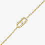 Messika CARE(S) Pavé Children's Bracelet Yellow Gold For Her Diamond Bracelet 12499-YG
