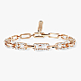 Bracelet For Her Pink Gold Diamond Move Link Multi 12187-PG