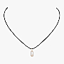 Necklace For Her Pink Gold Diamond Messika CARE(S) Pavé Necklace 12073-PG
