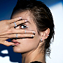 Move Hoop White Gold For Her Diamond Earrings 04407-WG
