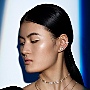 Boucles d'oreilles Femme Or Blanc Diamant Mono Clip Milieu Gatsby 10031-WG