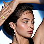 Move Romane Earring clip  Pink Gold For Her Diamond Earrings 10120-PG