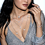 Collar Mujer Oro blanco Diamante Collar Lucky Move 11370-WG