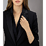 Bracelet Femme Or Blanc Diamant Glam'Azone Skinny 4 Rangs Pavée 05694-WG