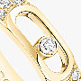 Bague Femme Or Jaune Diamant Alliance Move Joaillerie Pavée 13555-YG