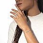 خاتم امرأة ذهب أبيض الماس خاتم Move Uno موديل كبير، مرصّعة 12113-WG