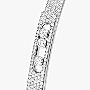 Bracelet Femme Or Blanc Diamant Bangle Move Noa PM Full Pavé 12721-WG